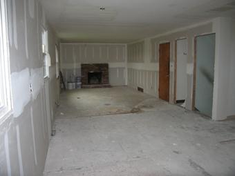 Living Room During Construction Picture
